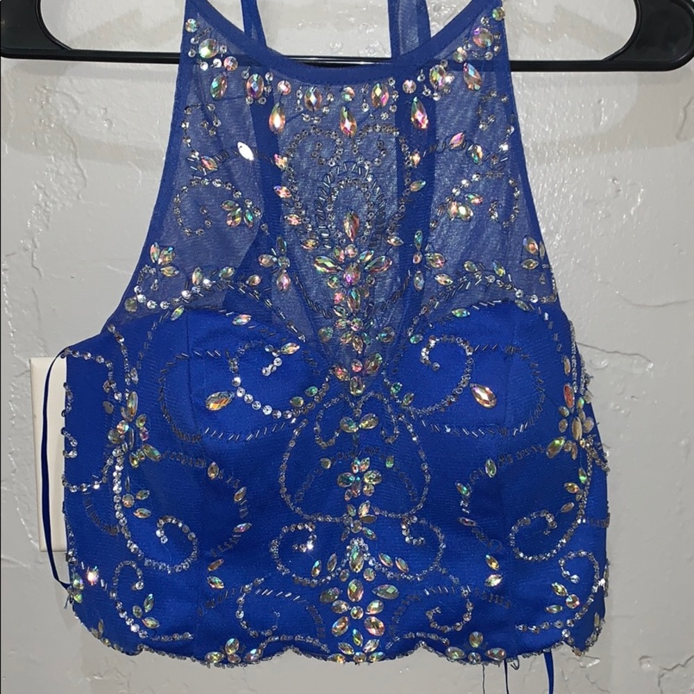 Royal blue 2 peice dress